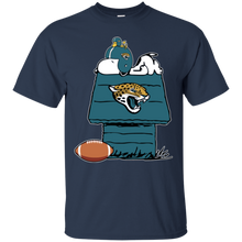Load image into Gallery viewer, Jacksonville Jaguars Snoopy And Woodstock Waiting For Football Season T - Shirt For Men