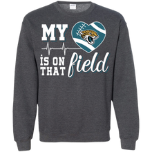 Load image into Gallery viewer, Jacksonville Jaguars Football My Heart is on that Field Sweatshirt