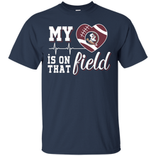 Load image into Gallery viewer, Florida State Seminoles Football My Heart is on that Field T - Shirt For Men