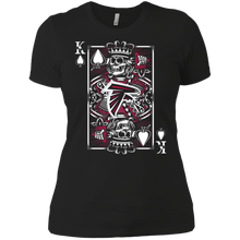 Load image into Gallery viewer, Atlanta Falcons Skull King Playing Card T-Shirt For Women