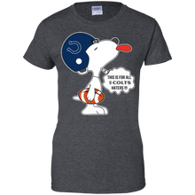 Load image into Gallery viewer, This Is For All U Indianapolis Colts Haters Snoopy T-Shirt For Women
