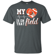 Load image into Gallery viewer, Cleveland Browns Football My Heart is on that Field T - Shirt For Men