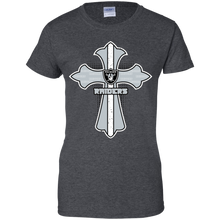 Load image into Gallery viewer, Cross Shirt For Jesus And Oakland Raiders Fans T-Shirt For Women