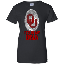 Load image into Gallery viewer, Oklahoma Sooners Football It Is In My Dna T-Shirt For Women