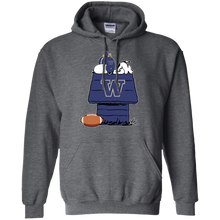 Load image into Gallery viewer, Washington Huskies Snoopy And Woodstock Waiting For Football Season Hoodie Shirt