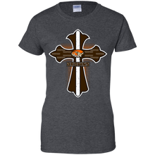 Load image into Gallery viewer, Cross Shirt For Jesus And Cleveland Browns Fans T-Shirt For Women