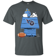 Load image into Gallery viewer, Tennessee Titans Snoopy And Woodstock Waiting For Football Season T - Shirt For Men
