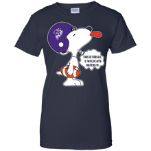 Load image into Gallery viewer, This Is For All U Abilene Christian Wildcats Haters Snoopy T-Shirt For Women