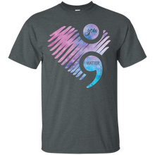Load image into Gallery viewer, You Matter Don't Let Your Story End Semicolon T - Shirt For Men