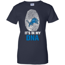 Load image into Gallery viewer, Lions Football It Is In My Dna T-Shirt For Women