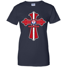 Load image into Gallery viewer, Cross Shirt For Jesus And Texas Rangers Fans T-Shirt For Women