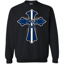 Load image into Gallery viewer, Cross Shirt For Jesus And Los Angeles Rams Fans Sweatshirt
