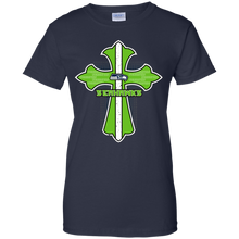 Load image into Gallery viewer, Cross Shirt For Jesus And Seattle Seahawks Fans T-Shirt For Women
