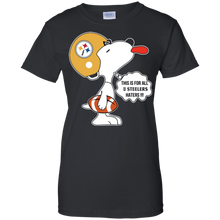 Load image into Gallery viewer, This Is For All U Pittsburgh Steelers Haters Snoopy T-Shirt For Women