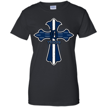 Load image into Gallery viewer, Cross Shirt For Jesus And Detroit Tigers Fans T-Shirt For Women