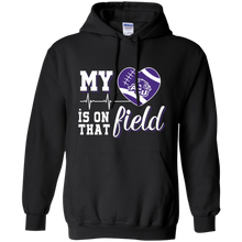 Load image into Gallery viewer, Abilene Christian Wildcats Football My Heart is on that Field Hoodie Shirt