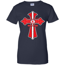 Load image into Gallery viewer, Cross Shirt For Jesus And Boston Red Sox Fans T-Shirt For Women