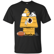 Load image into Gallery viewer, Washington Redskins Snoopy And Woodstock Waiting For Football Season T - Shirt For Men