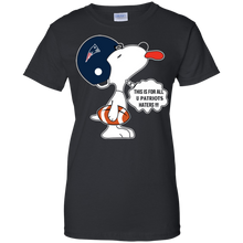 Load image into Gallery viewer, This Is For All U New England Patriots Haters Snoopy T-Shirt For Women
