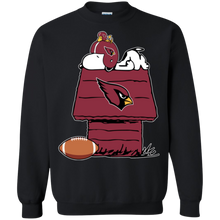 Load image into Gallery viewer, Arizona Cardinals Snoopy And Woodstock Waiting For Football Season Sweatshirt