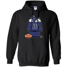 Load image into Gallery viewer, Washington Huskies Snoopy And Woodstock Waiting For Football Season Hoodie Shirt
