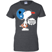 Load image into Gallery viewer, This Is For All U Carolina Panthers Haters Snoopy T-Shirt For Women