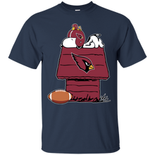 Load image into Gallery viewer, Arizona Cardinals Snoopy And Woodstock Waiting For Football Season T - Shirt For Men