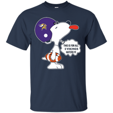 Load image into Gallery viewer, This Is For All U Minnesota Vikings Haters Snoopy T - Shirt For Men
