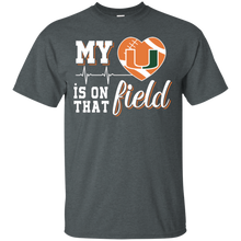 Load image into Gallery viewer, Miami Hurricanes Football My Heart is on that Field T - Shirt For Men