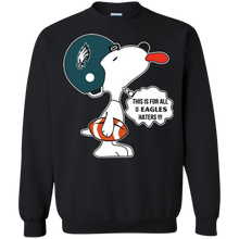 Load image into Gallery viewer, This Is For All U Philadelphia Eagles Haters Snoopy Sweatshirt