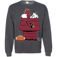 Load image into Gallery viewer, Arizona Cardinals Snoopy And Woodstock Waiting For Football Season Sweatshirt