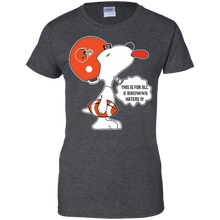 Load image into Gallery viewer, This Is For All U Cleveland Browns Haters Snoopy T-Shirt For Women