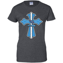 Load image into Gallery viewer, Cross Shirt For Jesus And Tennessee Titans Fans T-Shirt For Women