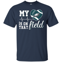 Load image into Gallery viewer, Philadelphia Eagles Football My Heart is on that Field T - Shirt For Men