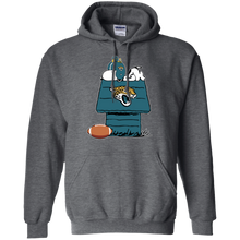 Load image into Gallery viewer, Jacksonville Jaguars Snoopy And Woodstock Waiting For Football Season Hoodie Shirt