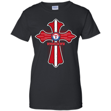 Load image into Gallery viewer, Cross Shirt For Jesus And Texas Rangers Fans T-Shirt For Women