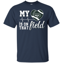 Load image into Gallery viewer, New York Jets Football My Heart is on that Field T - Shirt For Men