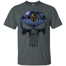 Load image into Gallery viewer, Vegas Golden Knights Hockey The Punisher Skull T - Shirt For Men