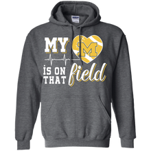 Load image into Gallery viewer, Michigan Wolverines Football My Heart is on that Field Hoodie Shirt