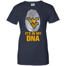 Load image into Gallery viewer, West Virginia Mountaineers Football It Is In My Dna T-Shirt For Women