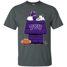 Load image into Gallery viewer, Tcu Horned Frogs Snoopy And Woodstock Waiting For Football Season T - Shirt For Men