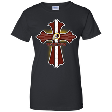 Load image into Gallery viewer, Cross Shirt For Jesus And Washington Redskins Fans T-Shirt For Women