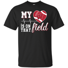 Load image into Gallery viewer, Wisconsin Badgers Football My Heart is on that Field T - Shirt For Men