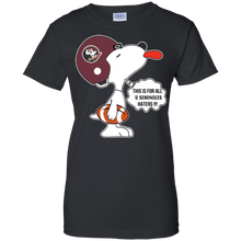 Load image into Gallery viewer, This Is For All U Florida State Seminoles Haters Snoopy T-Shirt For Women