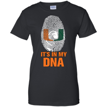 Load image into Gallery viewer, Miami Hurricanes Football It Is In My Dna T-Shirt For Women