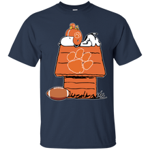 Load image into Gallery viewer, Clemson Tiger_paw Snoopy And Woodstock Waiting For Football Season T - Shirt For Men