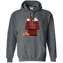 Load image into Gallery viewer, Oklahoma Sooners Snoopy And Woodstock Waiting For Football Season Hoodie Shirt