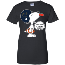 Load image into Gallery viewer, This Is For All U Notre Dame Fighting Irish Haters Snoopy T-Shirt For Women