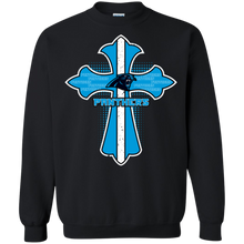 Load image into Gallery viewer, Cross Shirt For Jesus And Carolina Panthers Fans Sweatshirt