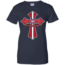 Load image into Gallery viewer, Cross Shirt For Jesus And Montreal Canadiens Fans T-Shirt For Women